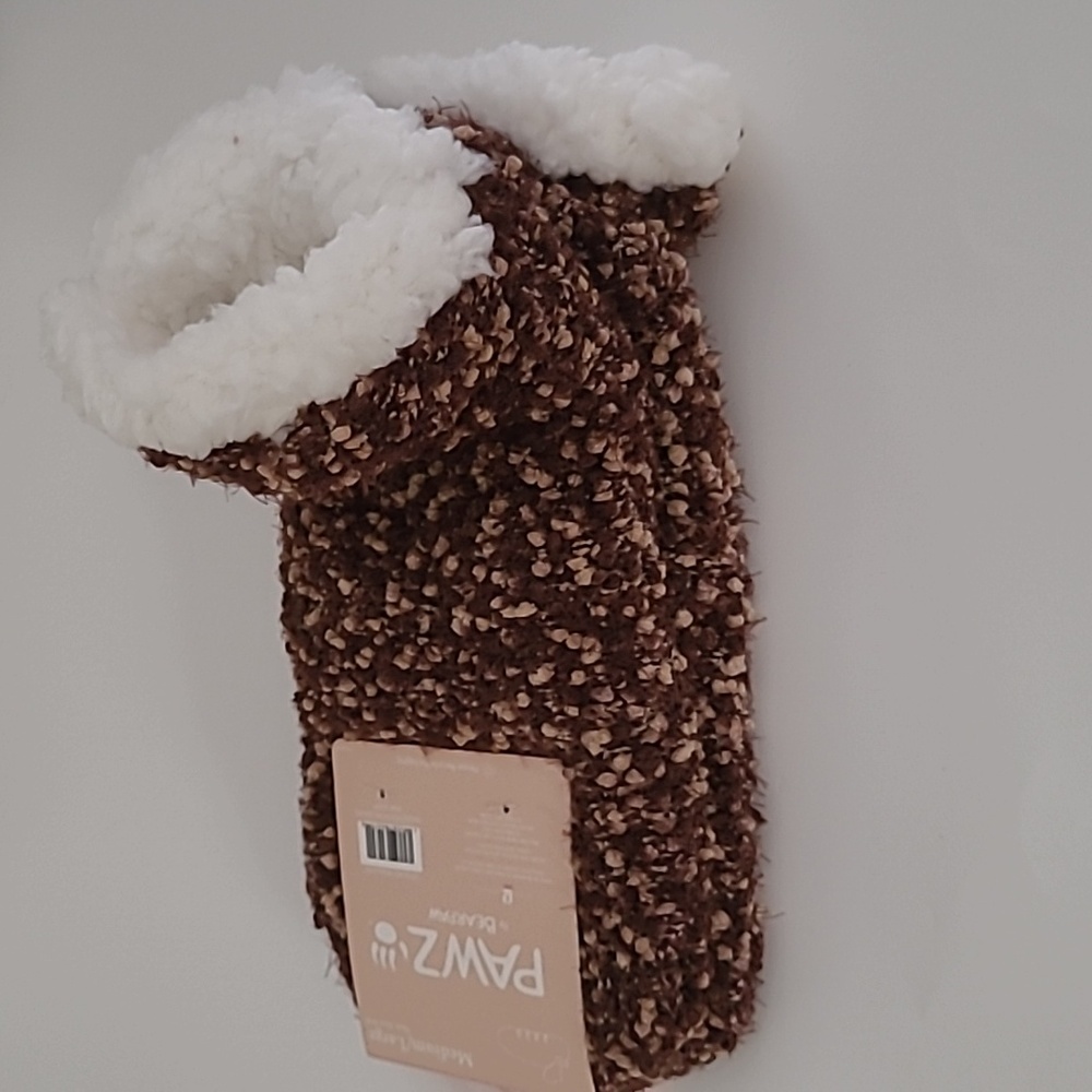 Pawz by Bearpaw Sherpa Lounge Bootie Socks NWT - Picture 12 of 16